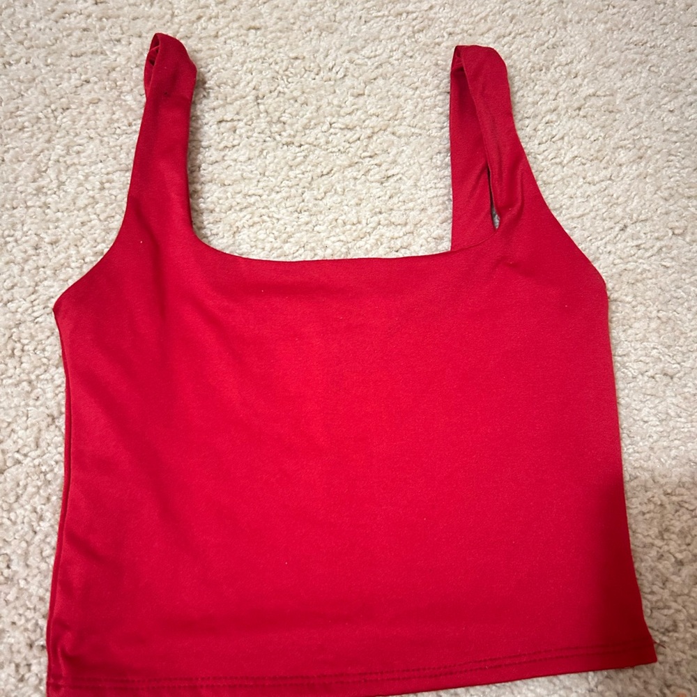 Chic Red Crop Top for Women